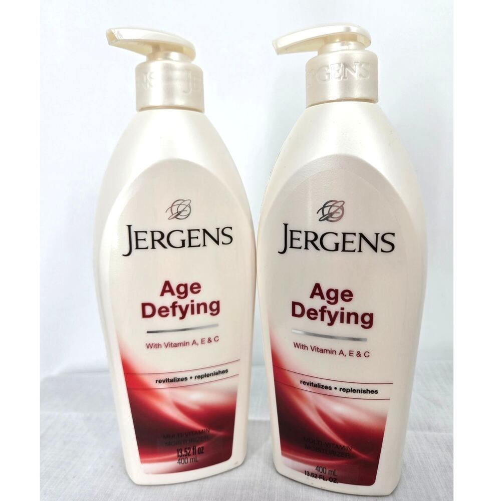 NEW Jergens Age Defying Multi Vitamin Moisturizer 400 mL 2pk